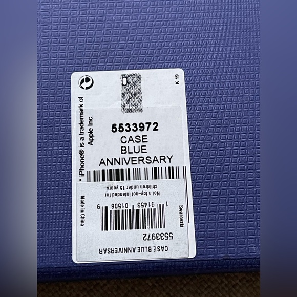 NEW Swarovski Crystalgram Smartphone Case with Bumper For iPhone XS Max In Blue - Picture 5 of 8